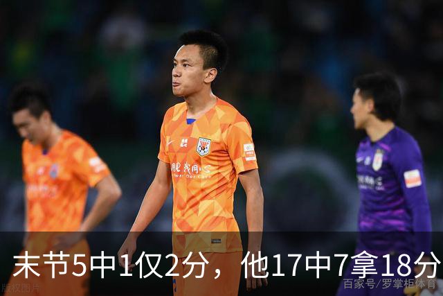 末节5中1仅2分，他17中7拿18分勇士仍输球
